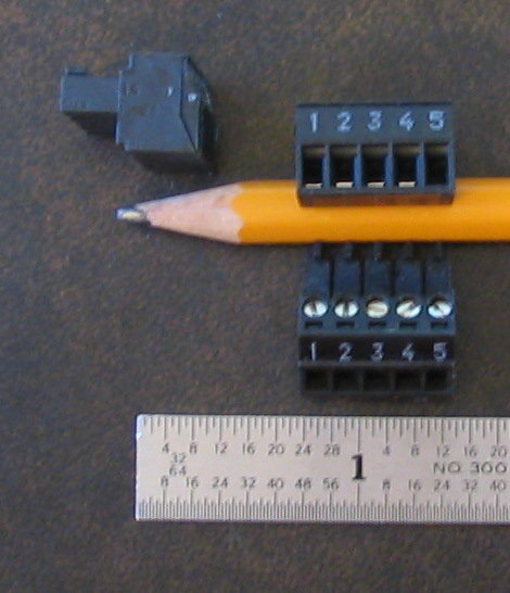  Photo of 5 pin terminal block